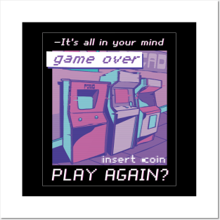 Vaporwave Arcade Quote T-shirt Posters and Art